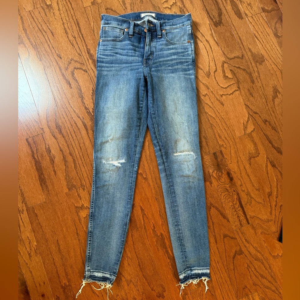 Madewell 9” high rise skinny jeans